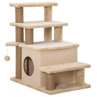 Haustiertreppe, Kratzbaum, 4 Stufen, Spielball,...