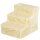 Faltbare Haustiertreppe, 3 Stufen, waschbarer Plüschbezug, Spanplatte, 46 x 35 x 35 cm, Beige