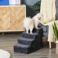 Hundetreppe 4-Stufig Abnehmbarer Bezug Für Kleine...