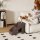 Hundetreppe 3 Stufen 36,5 cm Hoch Haustiertreppe für Kleine Hunde klappbar für Bett, Sofa, Couch Auto Braun