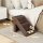 Hundetreppe 3 Stufen 36,5 cm Hoch Haustiertreppe für Kleine Hunde klappbar für Bett, Sofa, Couch Auto Braun