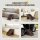 Hundetreppe 3 Stufen 36,5 cm Hoch Haustiertreppe für Kleine Hunde klappbar für Bett, Sofa, Couch Auto Braun