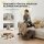 Hundetreppe 3 Stufen 36,5 cm Hoch Haustiertreppe für Kleine Hunde klappbar für Bett, Sofa, Couch Auto Braun