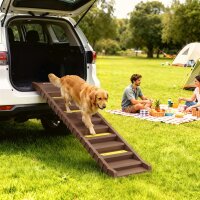 Hunderampe Auto klappbar Hundetreppe mit 10 Stufen...