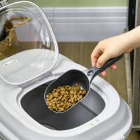 Trockenfutter-Behälter, faltbar, bis 25 kg, mit Zubehör, 44x32x37cm, Grau