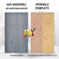 Katzenhaus für Draußen 2-stöckiges Katzenhaus aus Tannenholz, wetterfest Katzenhütte mit Asphaltdach, Grau, 59 x 55 x 109 cm