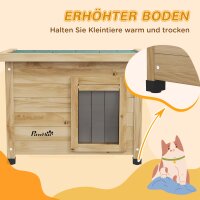 Katzenhaus Katzenhütte Katzenhöhle, wetterbeständig, Katze 6 kg, 57 cm x 45 cm x 43 cm, Natur
