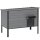 Wetterfest Katzenhaus mit aufklappbarem Dach herausnehmbarem Boden Eingang für 1-2 Katzen bis 12 kg 85x55x70 cm Hellgrau