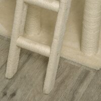 mit Katzenhöhle inkl, Spielzeug  Sisal Plüsch Khaki + Beige + Kaffee