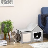 Katzenhaus mit Kratzfläche, inkl, Spielball,...