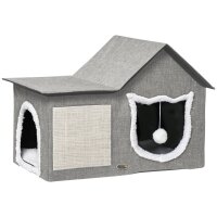 Katzenhaus mit Kratzfläche, inkl, Spielball,...