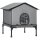 Katzenhaus klappbar Katzenhütte mit Kissen, Erhöhtes wasserabweisend Katzenhöhle 62 x 58,5 x 60 cm, Grau
