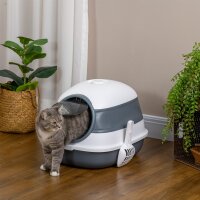 Katzentoilette, mit Streuschaufel, Eingang mit...
