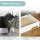 Katzentoilette im niedlichen Design, 1 Siebvorleger, 1 Streuschaufel, herausnehmbare Bodenwanne, Grau