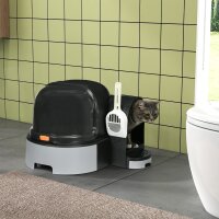 Katzentoillete Katzenklo, 2 herausziehbare Bodenwannen, 1...