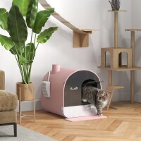 Katzentoilette mit Deckel, Streuschaufel,...