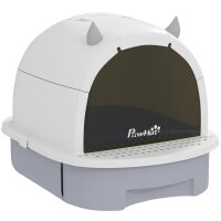 Katzenklo mit Deckel Katzentoilette mit Schaufel...