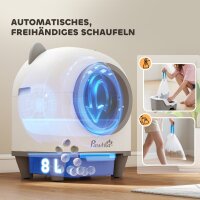 Selbstreinigende Katzentoilette mit App-Steuerung 80 L Geruchsbeseitigung für Mehrere Katzen