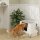 Katzentoilette, Edelstahl, XL-Innenraum, mit Schaufel, Hellgrau