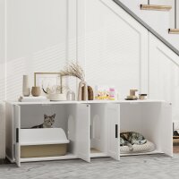 Katzenklo-Schrank Katzenhaus mit Tür Trennwand...