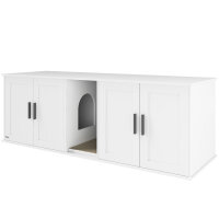 Katzenklo-Schrank Katzenhaus mit Tür Trennwand...