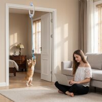 Interaktives Katzenspielzeug USB-Aufladbare...