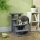 Tiertreppe Katzentreppe Hundetreppe Treppe für Katze und Hunde 4 Stufen Grau 63,5x43x60cm