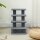 Tiertreppe Katzentreppe Hundetreppe Treppe für Katze und Hunde 4 Stufen Grau 63,5x43x60cm