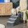 Hundetreppe 4 Stufen 44 cm Hoch Haustiertreppe für Kleine Hunde Katzentreppe Hunderampe mit Waschbar Bezug Einstiegshilfe für Bett, Sofa, Couch Hellgrau