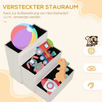Hundetreppe 3 Stufen 48 cm Hoch Haustiertreppe für kleine und alte Tiere klappbar Katzentreppe Hunderampe Einstiegshilfe für Bett, Sofa, Couch und Auto Weiß