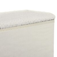 Hundetreppe 3 Stufen 48 cm Hoch Haustiertreppe für kleine und alte Tiere klappbar Katzentreppe Hunderampe Einstiegshilfe für Bett, Sofa, Couch und Auto Weiß