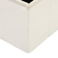 Hundetreppe 3 Stufen 48 cm Hoch Haustiertreppe für kleine und alte Tiere klappbar Katzentreppe Hunderampe Einstiegshilfe für Bett, Sofa, Couch und Auto Weiß