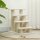 Katzentreppe 4 Stufen Tiertreppe Treppe für Katze Haustiertreppe Hundetreppe aus Plüsch 61 x 41 x 60 cm Cremeweiß
