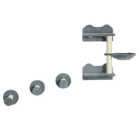 Kletterstufen, Kletterwand, Katzentreppe, 4-tlg, Set, mit...