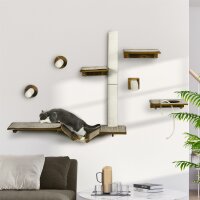 Katzentreppen-Set, Kletterwand, 8-teilig, bis 8 kg,...