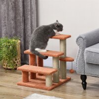 Kratzbaum, Haustiertreppe, 3 Stufen, Spielball, bis 5 kg,...