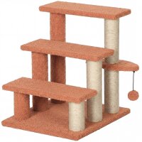 Kratzbaum, Haustiertreppe, 3 Stufen, Spielball, bis 5 kg,...