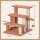 Kratzbaum, Haustiertreppe, 3 Stufen, Spielball, bis 5 kg, 45x40x48cm, Braun