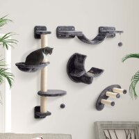 Kletterwand Katzen 4-teilig Katzen Kletterwand Set mit...
