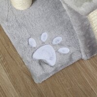 Kratzbaum klein Katzenkratzbaum Spielbaum Kratzstamm für Katzen mit Spielball Braun 40 x 30 x 43 cm