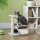 Kratzbaum klein Katzenkratzbaum Spielbaum Kratzstamm für Katzen mit Spielball Braun 40 x 30 x 43 cm