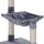 Kletterbaum Katzenbaum Kratzbaum mit Sisalsäule Plüsch-Hängematte Spanplatte Grau 50 x 36 x 70 cm