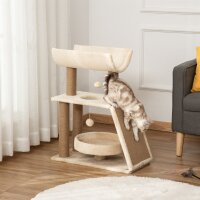 Kratzbaum Katzenbaum, inkl. Spielzeug und Katzenbett, 60...
