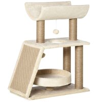 Kratzbaum Katzenbaum, inkl. Spielzeug und Katzenbett, 60...