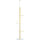 Höhenverstellbarer Kratzbaum, Anti-Rutsch, Sisalseil-Pfosten, 220-260H x 47L x 34W cm, Gelb/Weiß/Blau