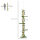 Kratzbaum höhenverstellbar 202-242 cm, rutschfest, Juteseil-Pfosten, Spanplatte, Grün/Gelb