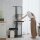Kratzbaum, Industrial Design, 3 Plattformen, 2 Liegekissen, Kratzwand, Stahlrahmen, schwarz, 85 x 48 x 170 cm