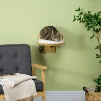 Wandliege, Katzenbett, mit Schutzrand, Liegekissen,...