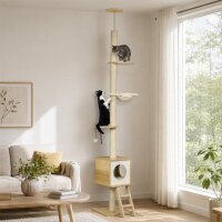 Kratzbaum, deckenhoch, Katzenhaus, zwei Plattformen,...