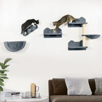 Kletterwand-Set für Katzen, Hängematte,...
